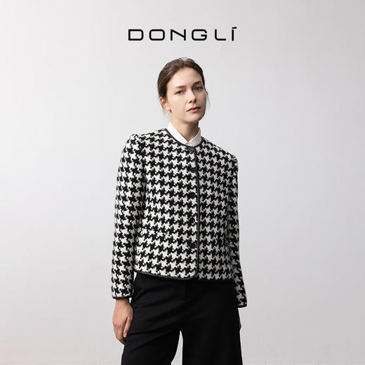 东黎 • 我不被驯化 山羊绒女士秋季皮边短款大衣 5309 商品图8