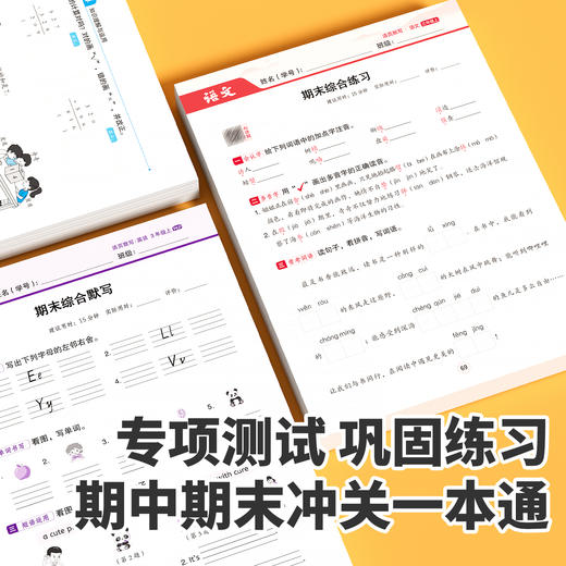 【斗半匠】2025新语文英语活页默写同步新课本数学 商品图2