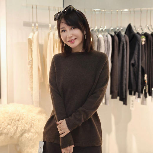 极简套头牦牛绒衫X25M3421基地直邮 商品图1