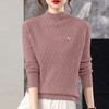 CC高级感毛衣女冬季新款洋气半高领针织衫时尚显瘦短款打底上衣百搭 商品缩略图3
