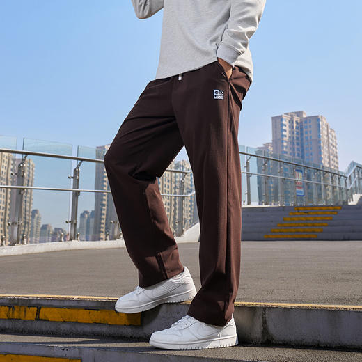 有志者UZIS 针织运动长裤男秋冬休闲宽松美式华夫格直筒卫裤[逐风 商品图2