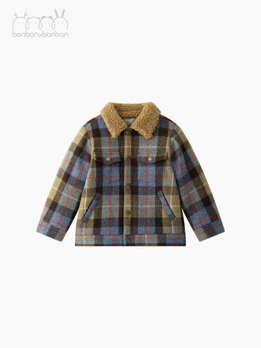 复古格子外套 商品图0