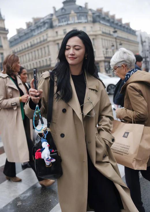 简约老钱风风衣中长款显瘦知性风衣大衣 商品图5