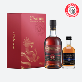 【礼盒装】格兰纳里奇（Glenallachie)14年桶强单一麦芽苏格兰威士忌（赠15年官方酒版）