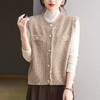 CC小香风马甲女2025新款春秋外搭针织坎肩外套洋气减龄马夹背心开衫 商品缩略图1