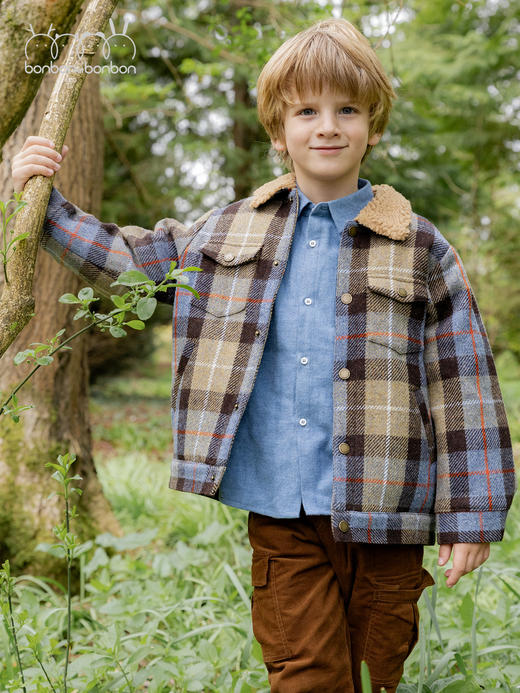 复古格子外套 商品图4