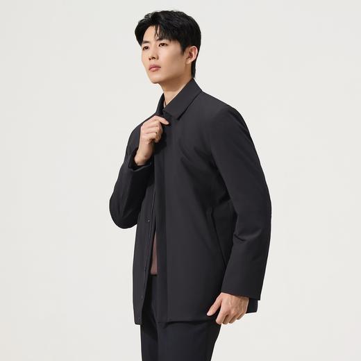 【尼克服/可脱卸兔毛内胆】柒牌双层领尼克服鹅绒填充保暖外套男129J70720 商品图1