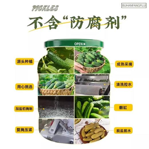 【中欧班列精选】俄式莎莉雅酸甜脆爽腌酸即食乳黄瓜330g/罐 商品图3