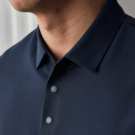 墨麦客男装凉感短袖POLO衫男2025夏季新款薄款华夫格男士翻领t恤 商品图3