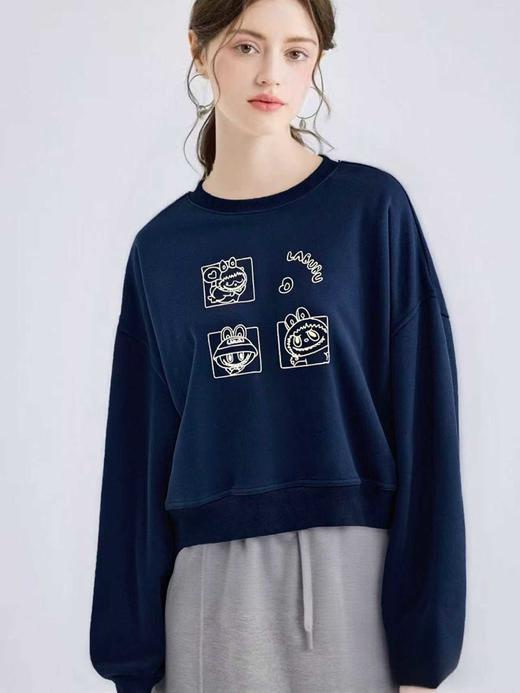 【工艺系列卫衣】刺绣款～95%棉重工拉布布卡通刺绣卫衣-喜出 商品图1