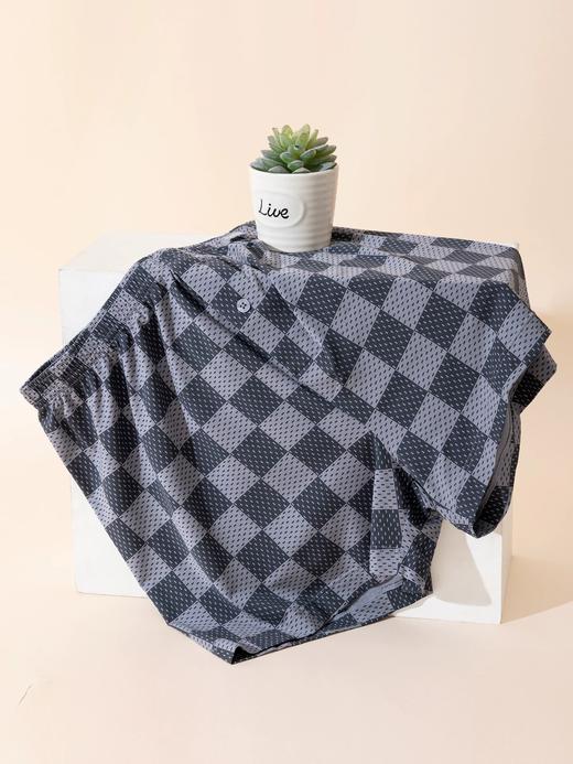 【棋盘格经典阿罗裤】SCHIESSER德国舒雅男士阿罗裤莫代尔格子印花家居短裤宽松裤衩39/26138X 商品图1