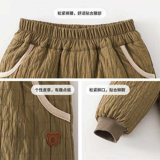 贝贝怡冬季男童夹棉长裤ZB4EK043 商品图7