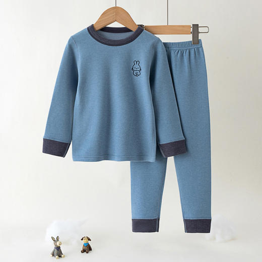 【羽绒&蚕丝】秋冬羽绒蚕丝A类儿童保暖内衣套装 中大童男女初中 小学生秋衣秋套装 商品图5