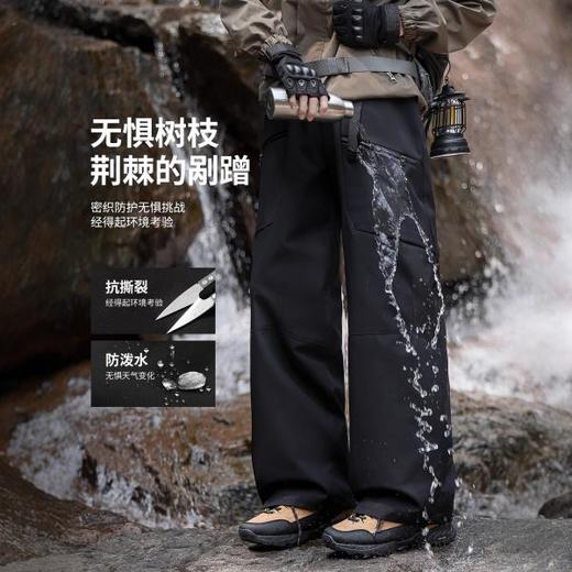 NASA三合一防风防水冲锋裤春秋季2025新款户外登山男士硬壳休闲裤 商品图1