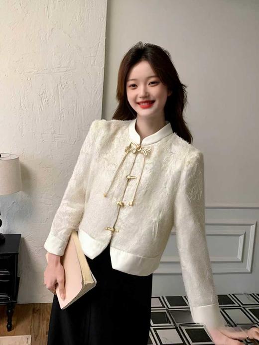 12.12错过没有！清货不退退货勿拍 MRFEITO品牌女装！！2684新中式时装流苏立领秋季新品外套-喜出 商品图4