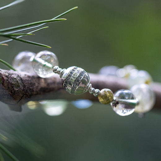 绿度母心咒绿幽灵多宝手串 | 万物叁仟 商品图2