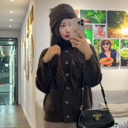 单排扣牦牛绒衫X25M3450基地直邮 商品图0