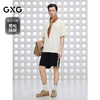 GXG男装 宽松休闲短裤老花织带装饰沙滩裤通勤男裤 2025夏季新品 商品缩略图1