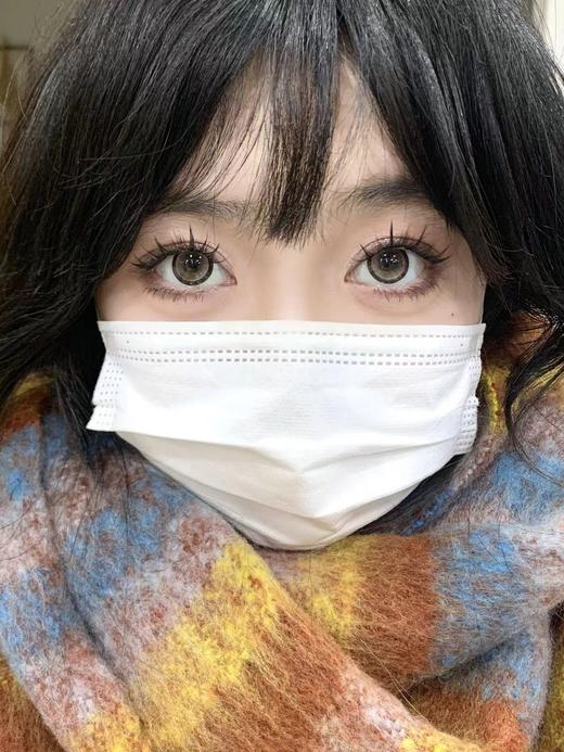 E-lensstyle半年抛 熊猫花花 黑灰/芝士卷卷 棕 14.2mm 非离子 商品图3