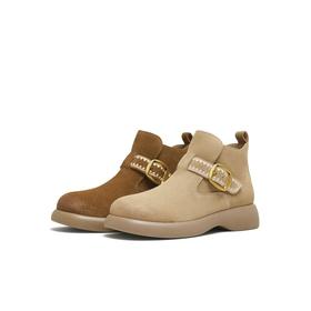 【云粉节】BF楼天美意时装靴2025冬季一脚蹬厚底短靴女CFT41DD5吊牌价999活动价499