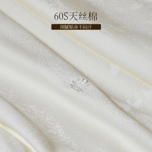 多喜爱 韵雅悠然桑蚕丝被/冬被/子母被系列【100%桑蚕丝】【60S天丝棉面料】【内外双A类】【金银提花工艺】多款厚度 四季通用 珍珠烫钻 拉链设计  40CM大检测口 商品图2