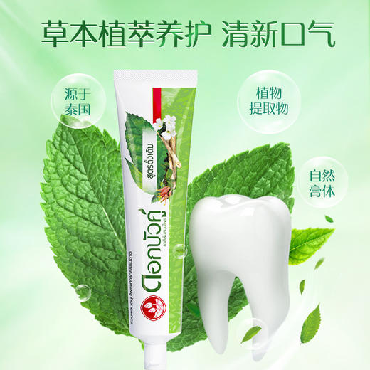 泰国双连草本牙膏清洁牙齿牙黄牙渍清新去口气护龈健齿 商品图3