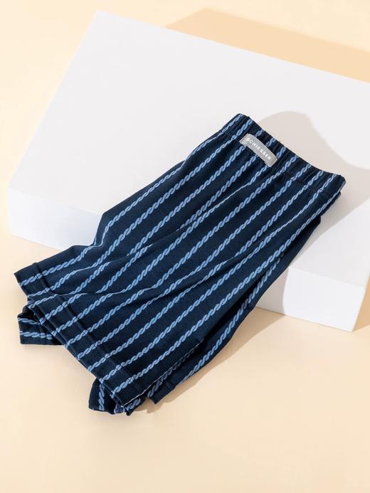 【莫代尔经典条纹】舒雅男士中腰平角裤95%莫代尔 5%氨纶 180克  39/25518T 商品图1