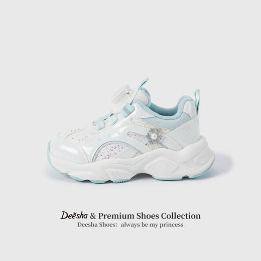 笛莎Deesha 女童童鞋2025冬季新款加绒低帮运动鞋 商品图0