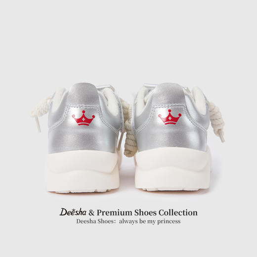 笛莎Deesha 女童童鞋2025冬季新款加绒厚底低帮板鞋 商品图4