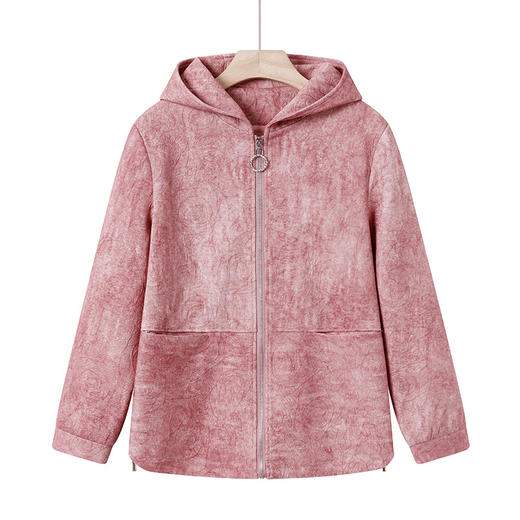 FW 6026连帽外套休闲风衣拉链夹克衫 商品图4