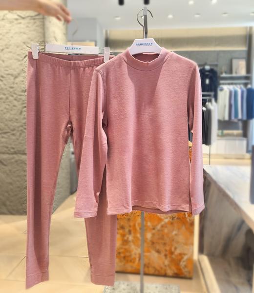 【蚕丝羊绒双面绒】SCHIESSER德国舒雅女士厚款半高领保暖套装 最大尺码XXL  30/23831W 商品图0