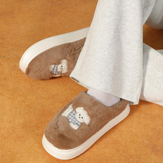 格纹小狗情侣男款棉拖-纪念日百货门店同款165794734 商品图3