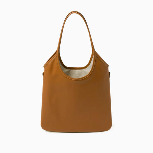 Miu Miu 女士皮革刻字徽标 IVY 皮革单肩包 棕色 5BG231 2CRW F0046 VMLN 商品图2