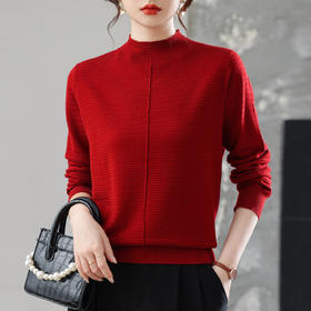 CC美拉德色系半高领针织打底衫女内搭上衣秋装2025新款女装薄款毛衣