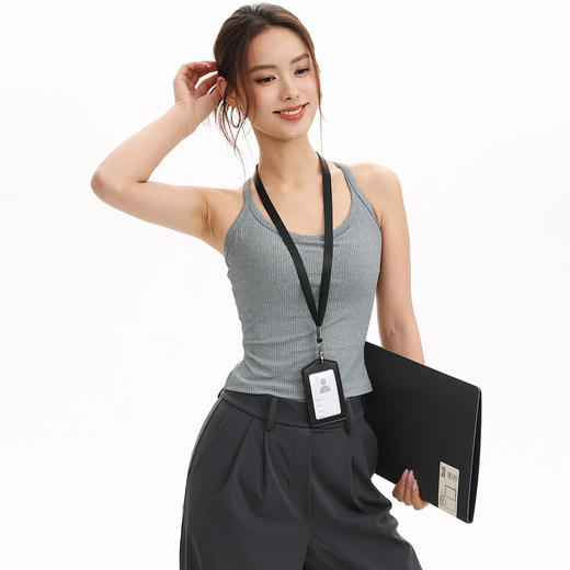 跃牌【周游世界】秋冬新款固定杯少女感内搭吊带打底运动内衣训练健身背心BR1666 商品图0