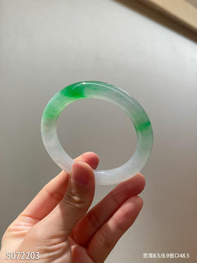 冰飘翠手镯【5072203】圈口48.5~具体价格微信咨询