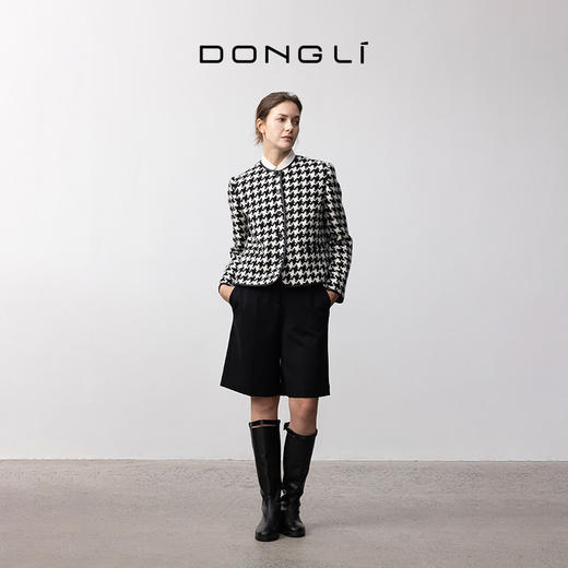 东黎 • 我不被驯化 山羊绒女士秋季皮边短款大衣 5309 商品图10