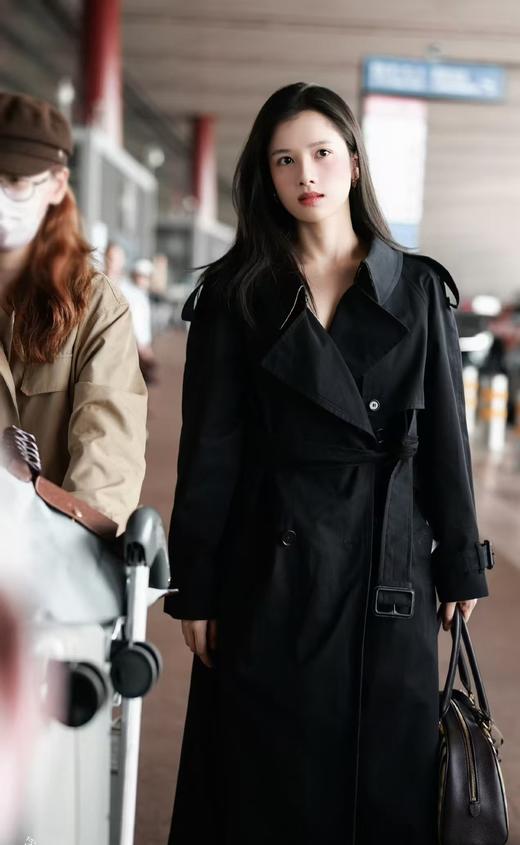 简约老钱风风衣中长款显瘦知性风衣大衣 商品图10