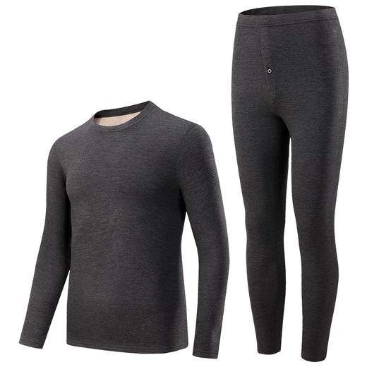 【山羊绒蚕丝套330克】爱帝秋冬加厚蓄热保暖内衣套装 商品图7