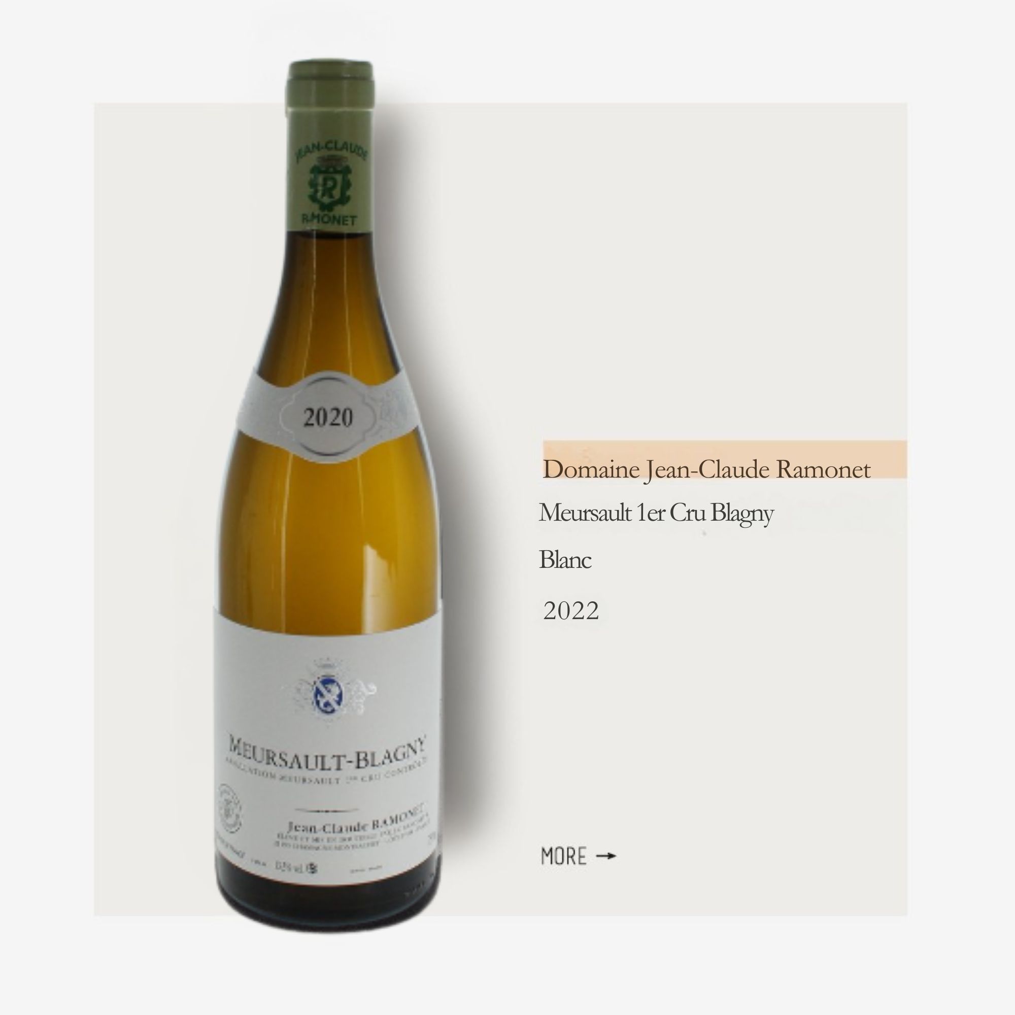 Domaine Jean-Claude Ramonet Meursault 1er Cru Blagny Blanc 2022