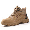 秋冬新款高帮劳保鞋防砸防刺穿四季款耐磨橡胶底棕色百搭 商品缩略图0
