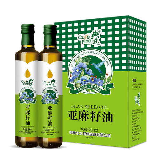 典选食用亚麻籽油礼盒500ml*4（胡麻油）+典选五常大米5Kg（原粮稻花香2号）+典选礼盒-谷养礼盒2010g 组合 商品图1