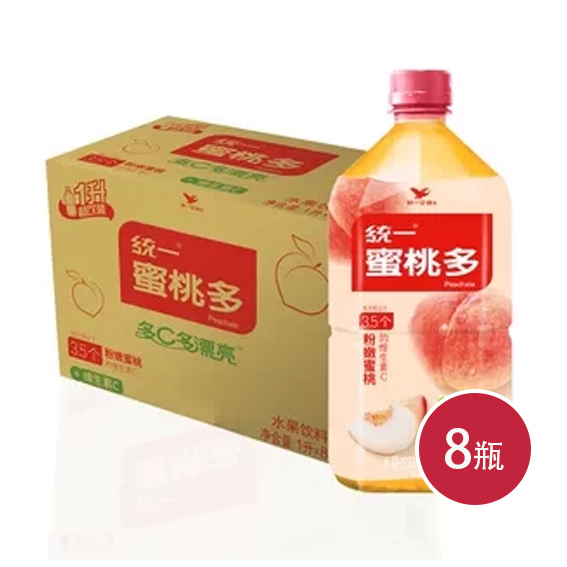 统一蜜桃多1L*8（6925303758813）