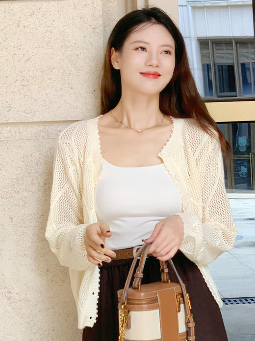 【百图lulu定制】【情书羊毛开衫】美丽诺羊毛 混纺 针织开衫 套头长袖针织衫 商品图8