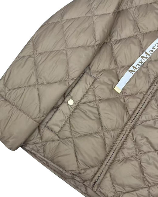 女款轻薄菱格立领羽绒服 商品图2