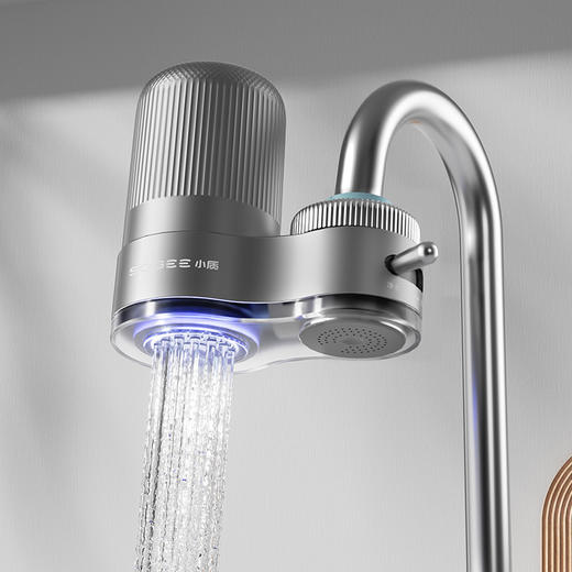 【水力发电】 小质龙头净水器LJ203 涡轮磁感水力发电 3层长效PP棉 10层过滤 有效除重金属/除阻垢/除氯 适配99%水龙头 商品图5