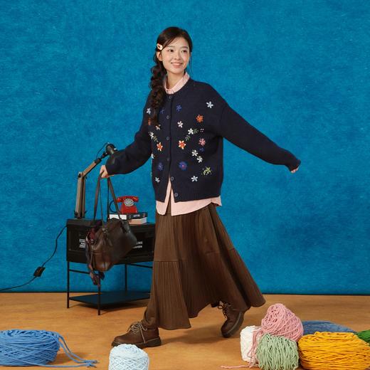 重工手工绣花开衫毛衣-纪念日百货门店同款166593715 商品图3