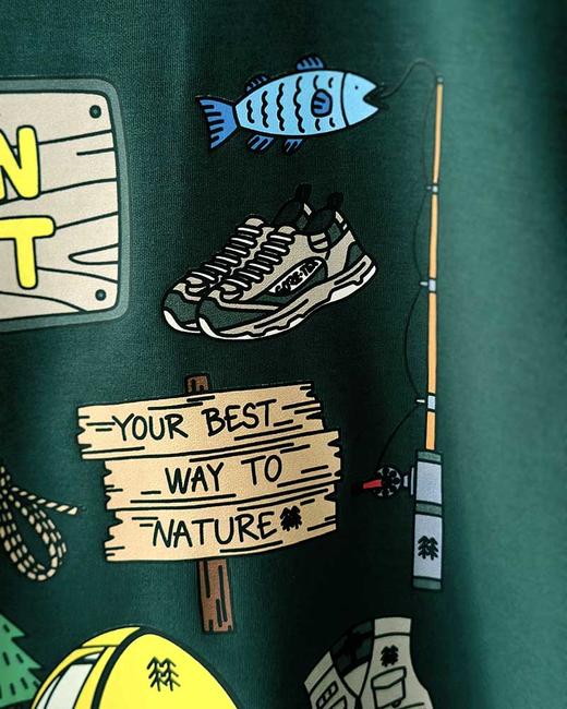 售完 THS-限时 可隆家 情侣款 圆领款插画师联名卡通印花卫衣 2色 QI142 商品图10