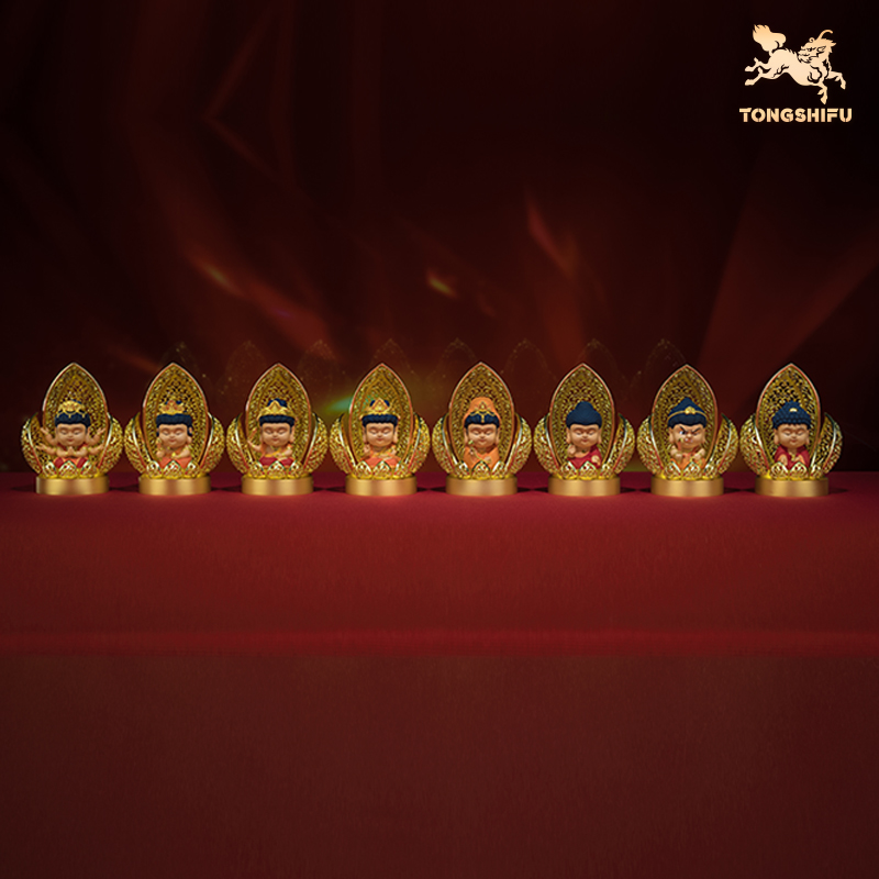 铜师傅《佛光本命佛》阿弥陀佛千手观音普贤菩萨大日如来铜摆件