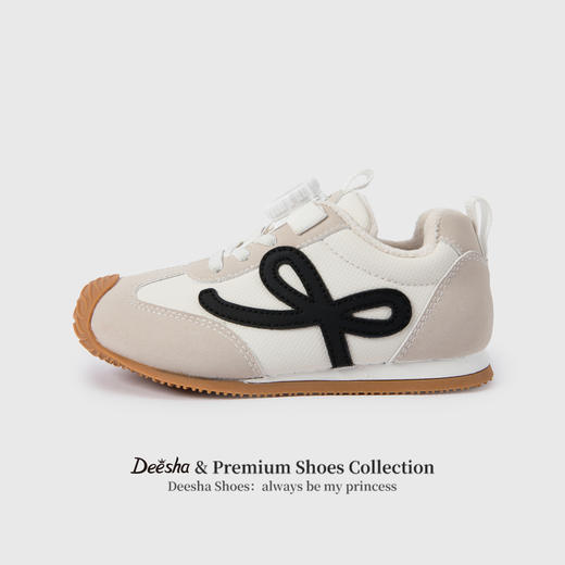 笛莎Deesha 女童童鞋2025冬季新款加绒保暖低帮运动鞋 商品图0